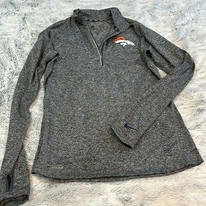 Broncos Nike Dri-fit long sleeve quarter zip
